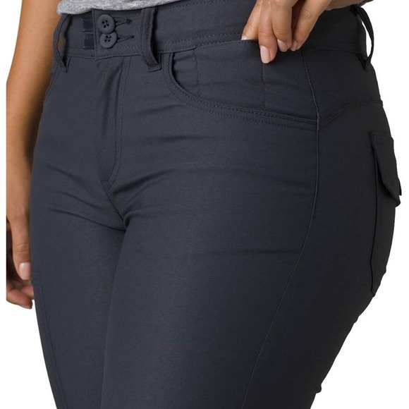 prAna Halle Straight Pant Plus II Coal Gray 18W/RG 1971032 Hiking Outdoor New - Picture 2 of 7